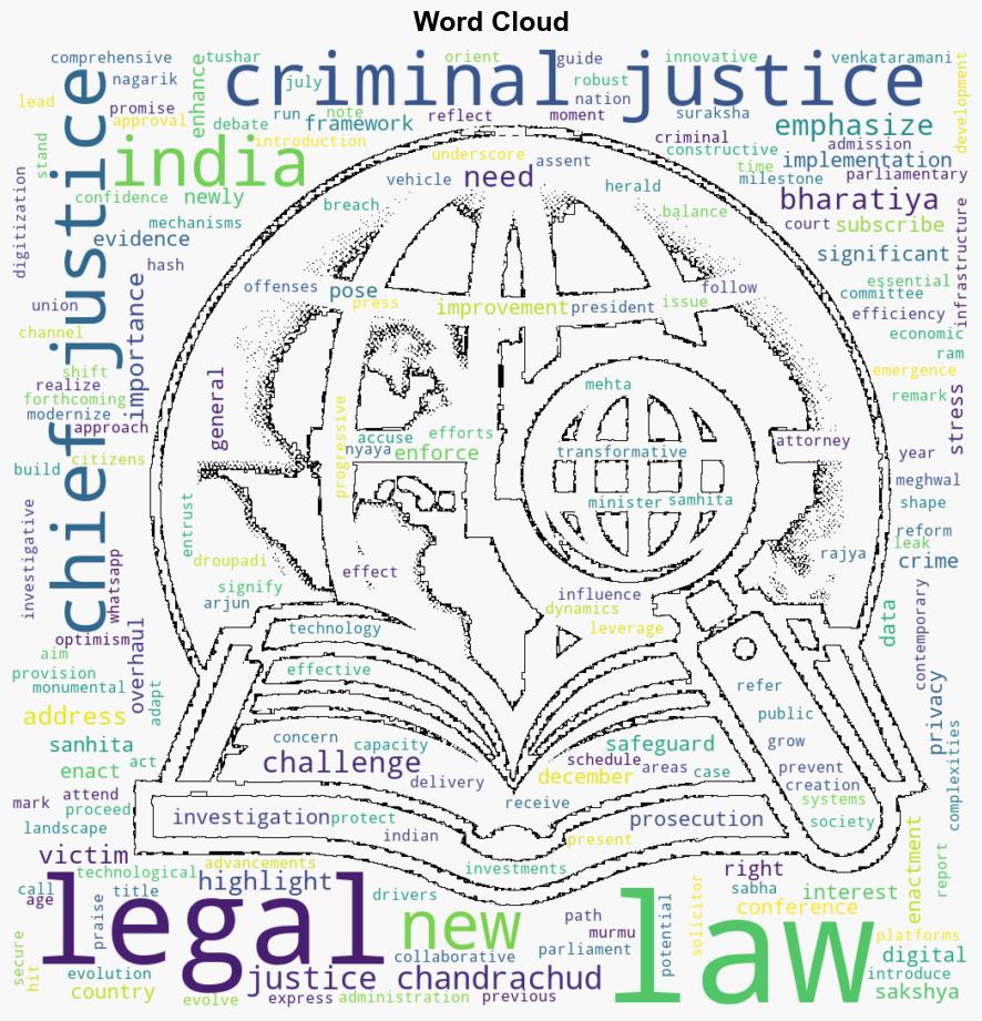 Chief Justice Chandrachud praises new criminal justice laws in India - The Times of India - Image 1