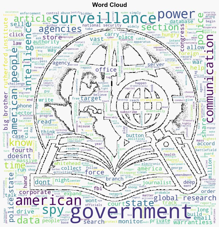 Down with Big Brother Warrantless Surveillance Makes a Mockery of the Constitution - Globalresearch.ca - Image 1