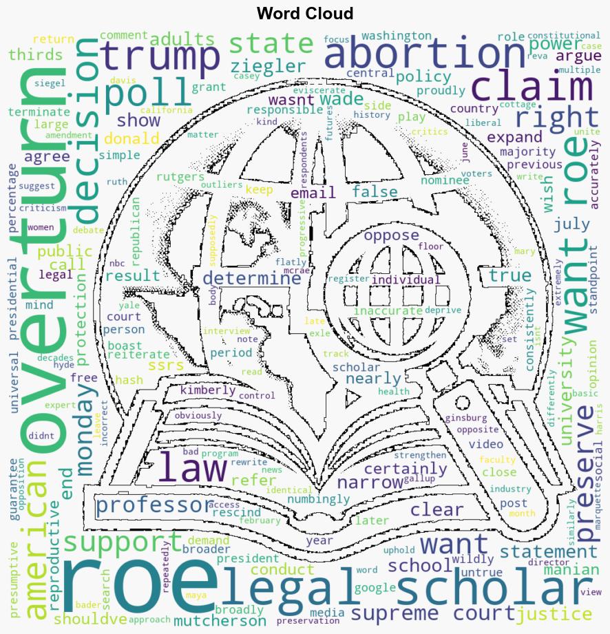 Fact check Trump makes wildly inaccurate claim that all legal scholars on both sides wanted Roe overturned - CNN - Image 1