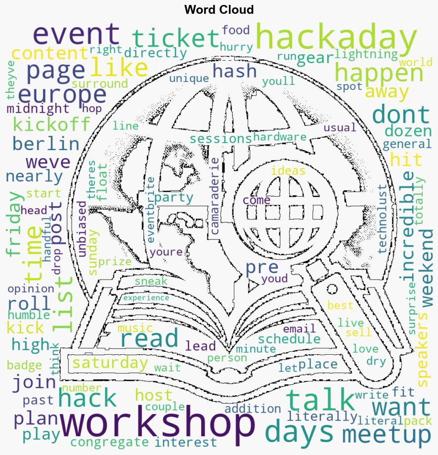 Hackaday Europe is Almost Here Last Call for Tickets - Hackaday - Image 1