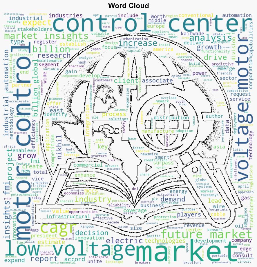 Increasing Adoption of Automation Drives Global Low Voltage Motor Control Center Market Towards US 10 Billion Valuation by 2034 with 81 CAGR FMI Analysis - GlobeNewswire - Image 1