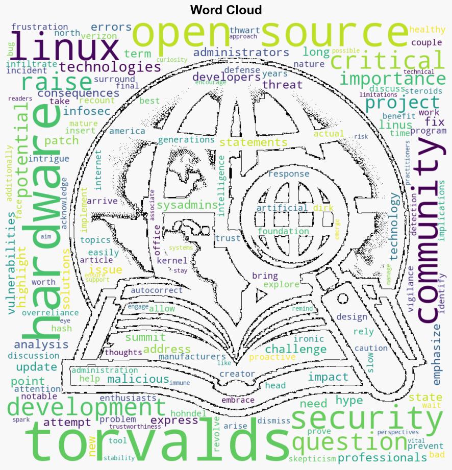 Linus Torvalds Addresses Malicious Developers Hardware Errors and More at Open Source Summit - Linuxsecurity.com - Image 1