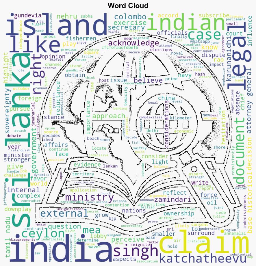 Lok Sabha elections A tiny Sri Lankan island off the coast of Tamil Nadu threatens to turn into a big controversy - The Times of India - Image 1