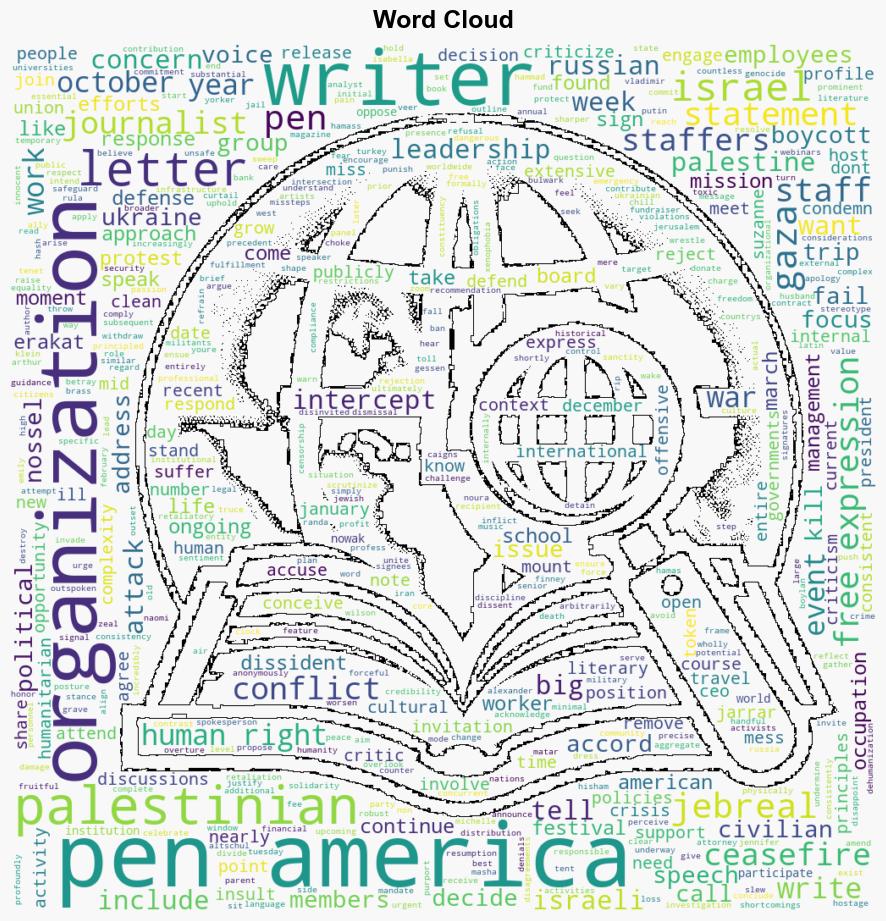 PEN America in DamageControl Mode Amid Revolt From Staff and Palestinian Writers - The Intercept - Image 1