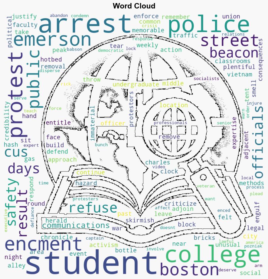 Pozniak Emerson alum justifies campus arrests - Boston Herald - Image 1