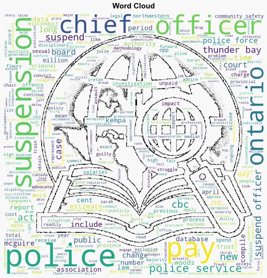 Suspended police officers paid 34M from northwestern Ontario forces since 2013 part of 134M provincewide - CBC News - Image 1