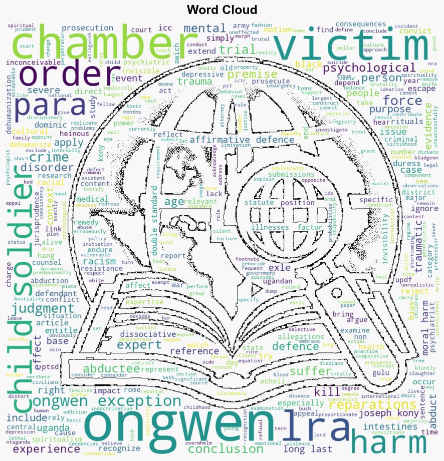 The Ongwen Chambers Reparations Order and the Ongwen Exception A Concept of Dehumanization Invisibility and Racism - Opiniojuris.org - Image 1