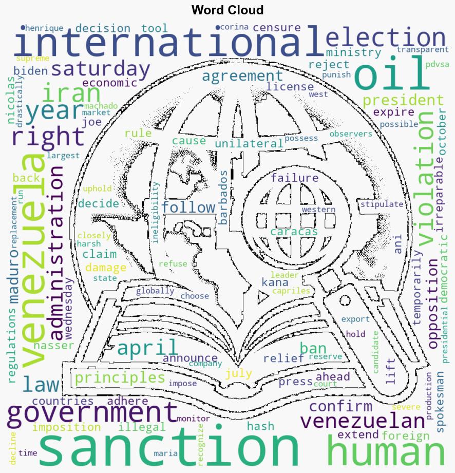 US sanctions on Venezuelan oil violation of human rights Iran - Globalsecurity.org - Image 1