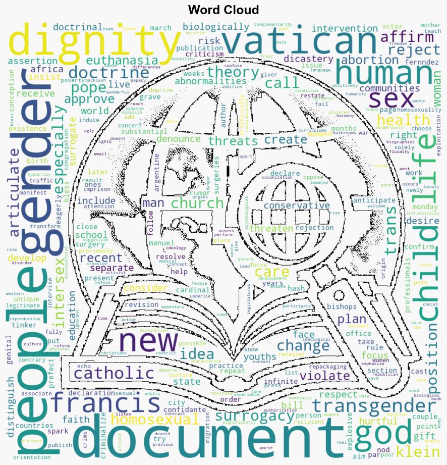 Vatican Calls GenderAffirming Surgery Surrogacy a Threat to Human Dignity in New Document - Time - Image 1