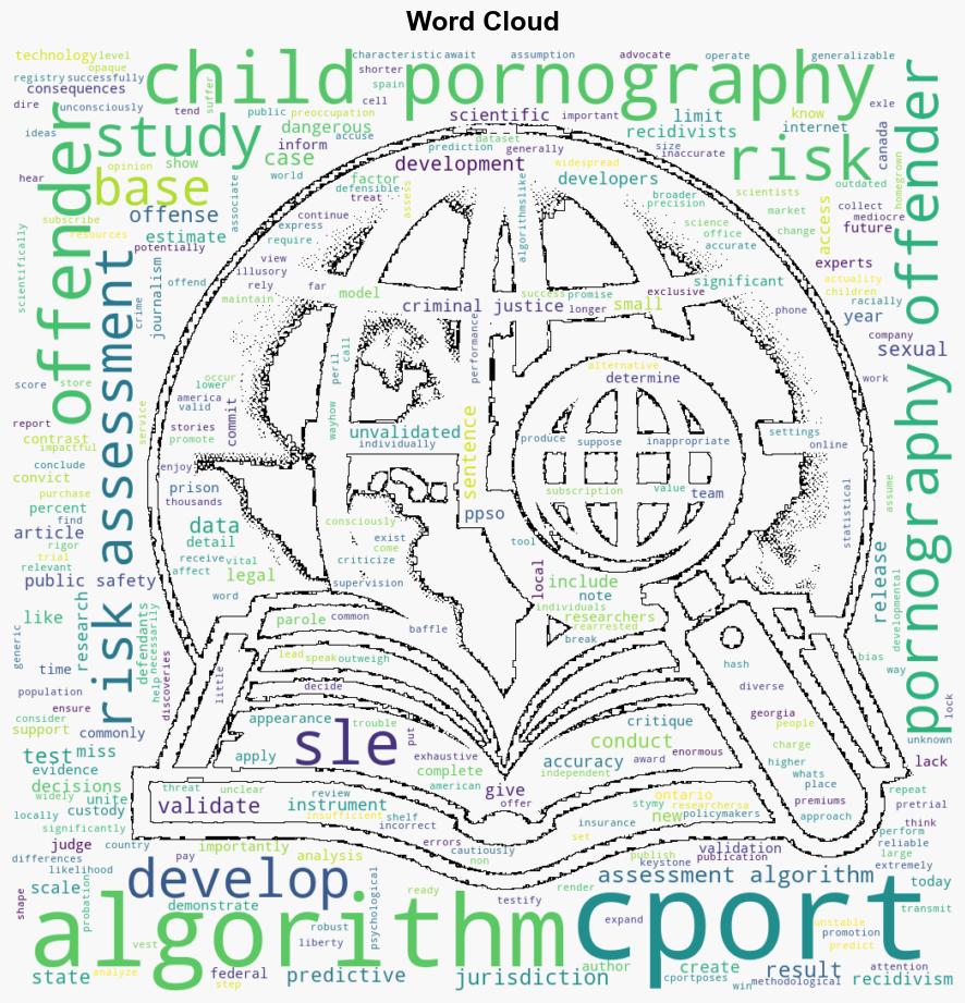 A Widely Used Criminal Justice Algorithm For Assessing Child Pornography Recidivism Is Flawed - Scientific American - Image 1