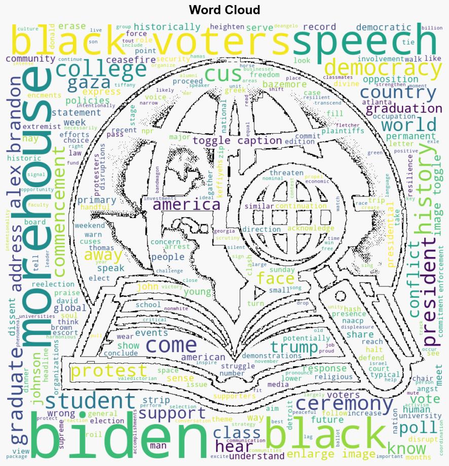 At Morehouse Biden says dissent should be heard because democracy is still the way - NPR - Image 1