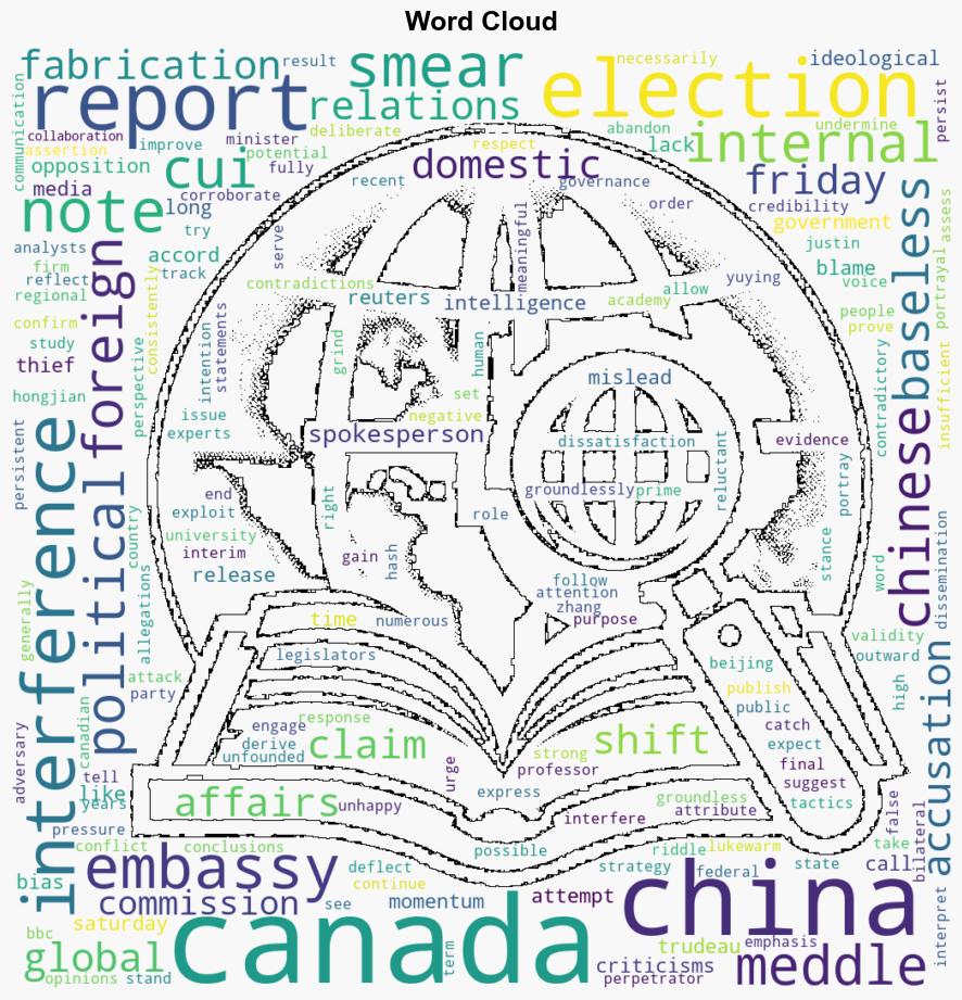 Canada smearing China over meddling in elections baseless political fabrication embassy - Globalsecurity.org - Image 1