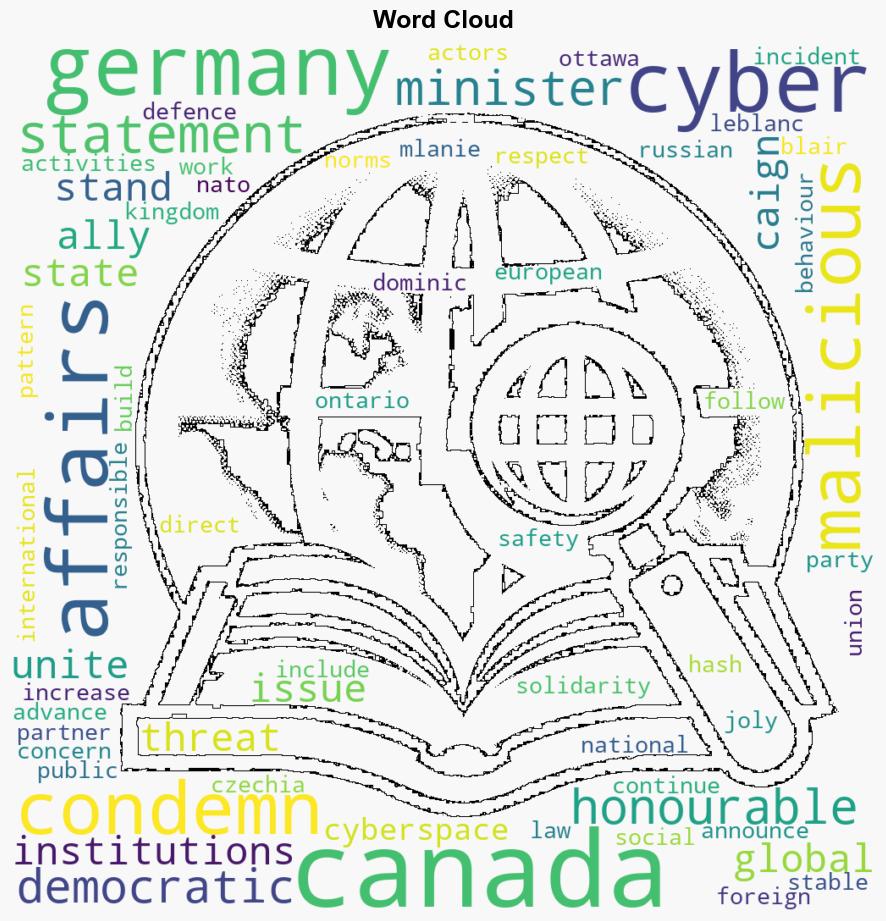 Canada stands with Germany to condemn malicious cyber campaign - Globalsecurity.org - Image 1