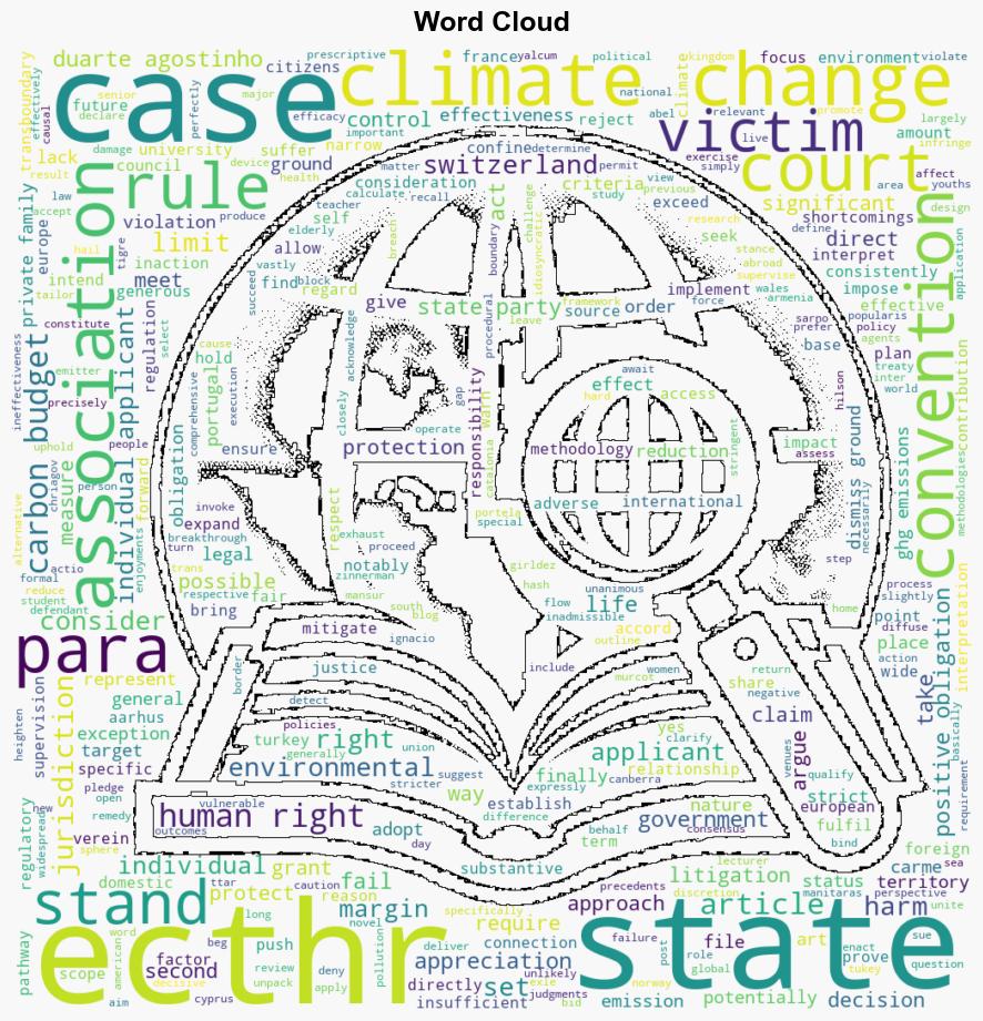 Curb Your Enthusiasm Not Your Emissions Analysis of the ECtHR Rulings on State Responsibility for Climate Change - Opiniojuris.org - Image 1