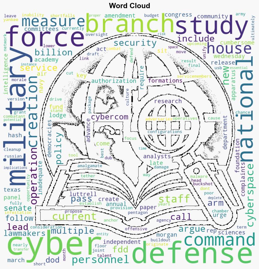 Cyber Force study gets added to House panels 2025 defense policy bill - Nextgov - Image 1