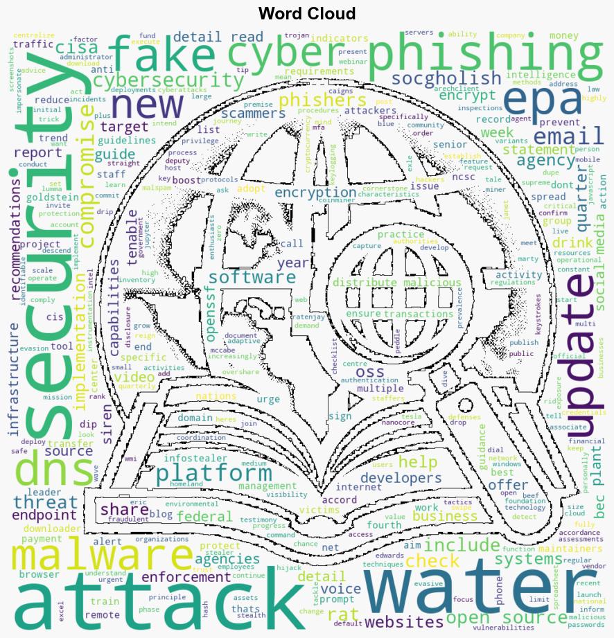 Cybersecurity Snapshot EPA Urges Water Plants To Boost Cybersecurity as OpenSSF Launches Threat Intel Platform for Open Source Software - Tenable.com - Image 1