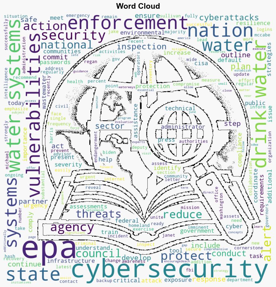 EPA Outlines Enforcement Measures to Help Prevent Cybersecurity Attacks and Protect the Nations Drinking Water - Globalsecurity.org - Image 1