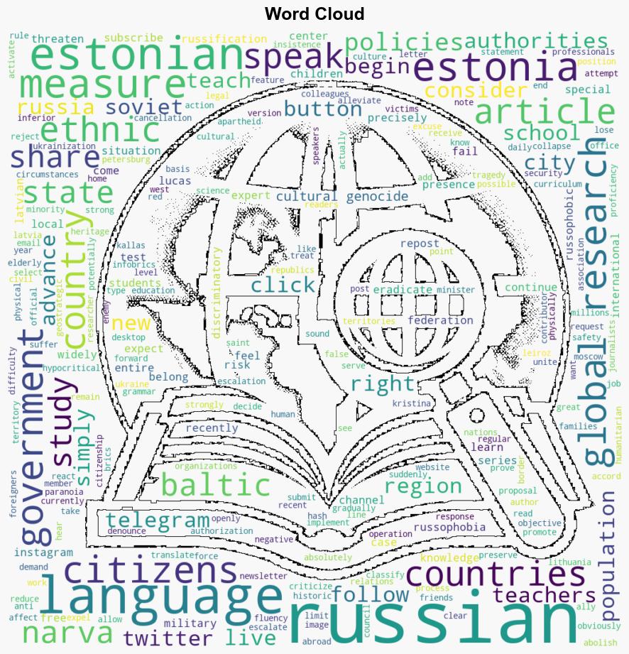 Estonia Preventing Russian Children from Learning Their Own Native Language - Globalresearch.ca - Image 1