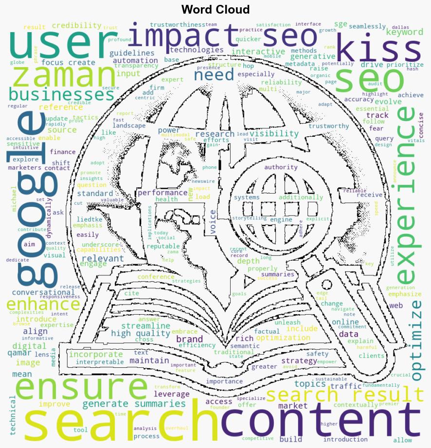 KISS PR Analyzes the 20 Major AI Updates Announced at Google IO 2024 and Their Impact on SEO - GlobeNewswire - Image 1