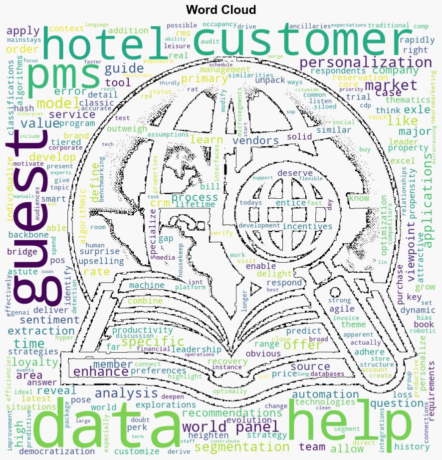 Machine Learning from PMS Data Extraction Enables Personalization and Segmentation - Hospitality Net - Image 1