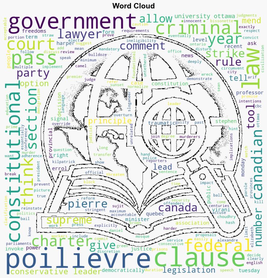 Poilievre hints to police he would use notwithstanding clause to change justice laws - CBC News - Image 1