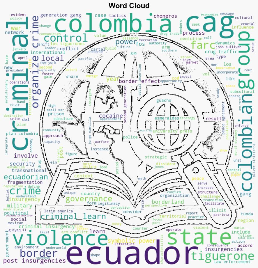 Postinsurgencies and Criminal Subcultures The influence of Colombian organized crime in Ecuadors Armed Conflict - Smallwarsjournal.com - Image 1