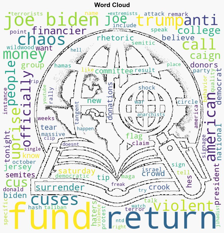 Return The Money Joe Trump Officially Calls On Biden To Return Donations Of AntiSemites AmericanHaters Behind Campus Uprisings - Mediaite - Image 1