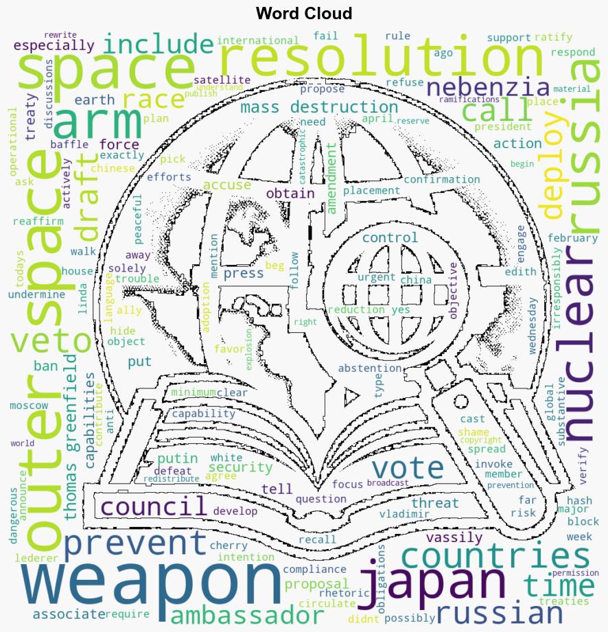 Russia proposes UN resolution on banning weapons in space after vetoing similar USJapan draft - Japan Today - Image 1