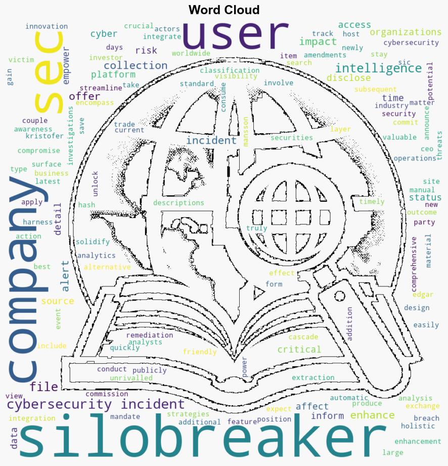 Silobreaker empowers users with timely insight into key cybersecurity incident filings - Help Net Security - Image 1