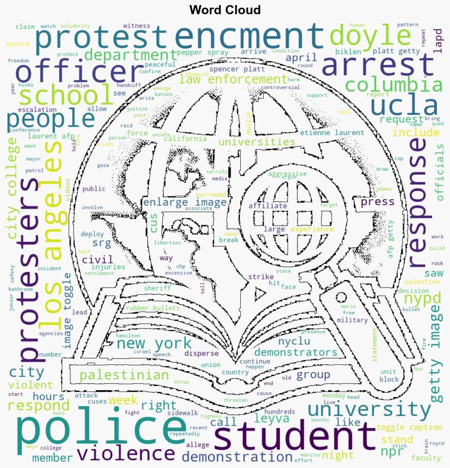 Students and civil rights groups blast police response to campus protests - NPR - Image 1