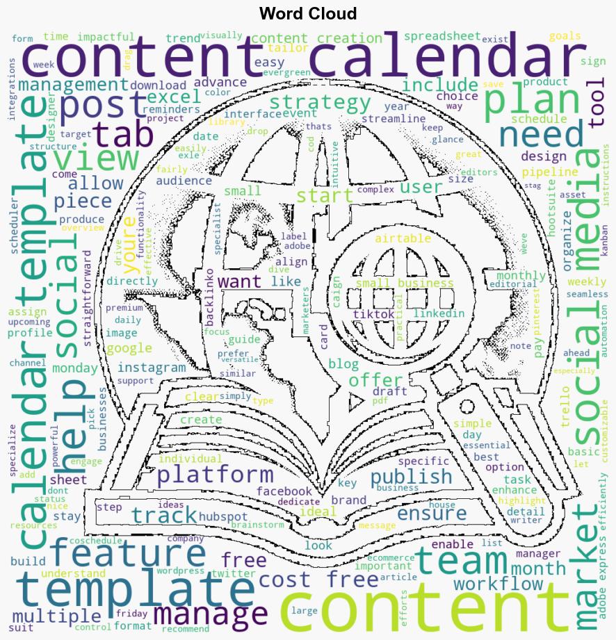 The 9 Best Content Calendar Templates For 2024 via sejournal donutcaramel13 - Search Engine Journal - Image 1