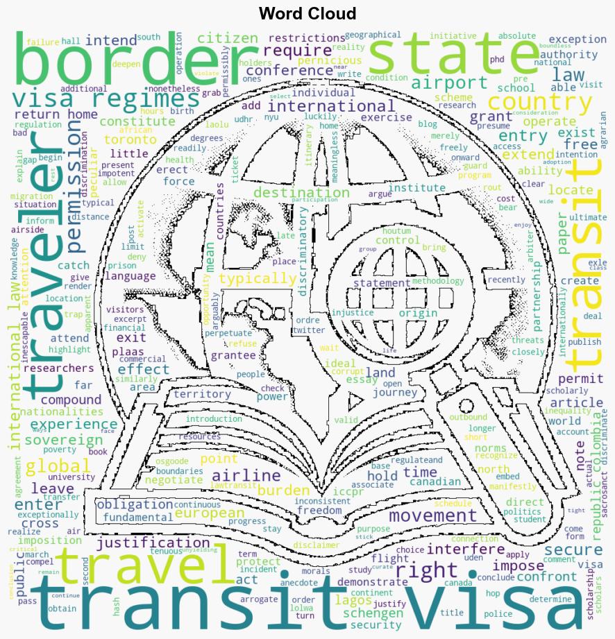 The Transit Visa International Law Travel And More More More Borders - Opiniojuris.org - Image 1