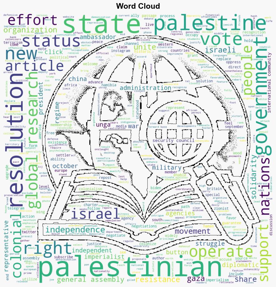 United Nations General Assembly Votes Overwhelmingly to Upgrade the Status of the State of Palestine - Globalresearch.ca - Image 1