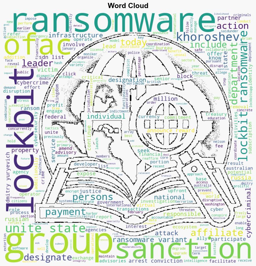 United States Sanctions Senior Leader of the LockBit Ransomware Group - Globalsecurity.org - Image 1