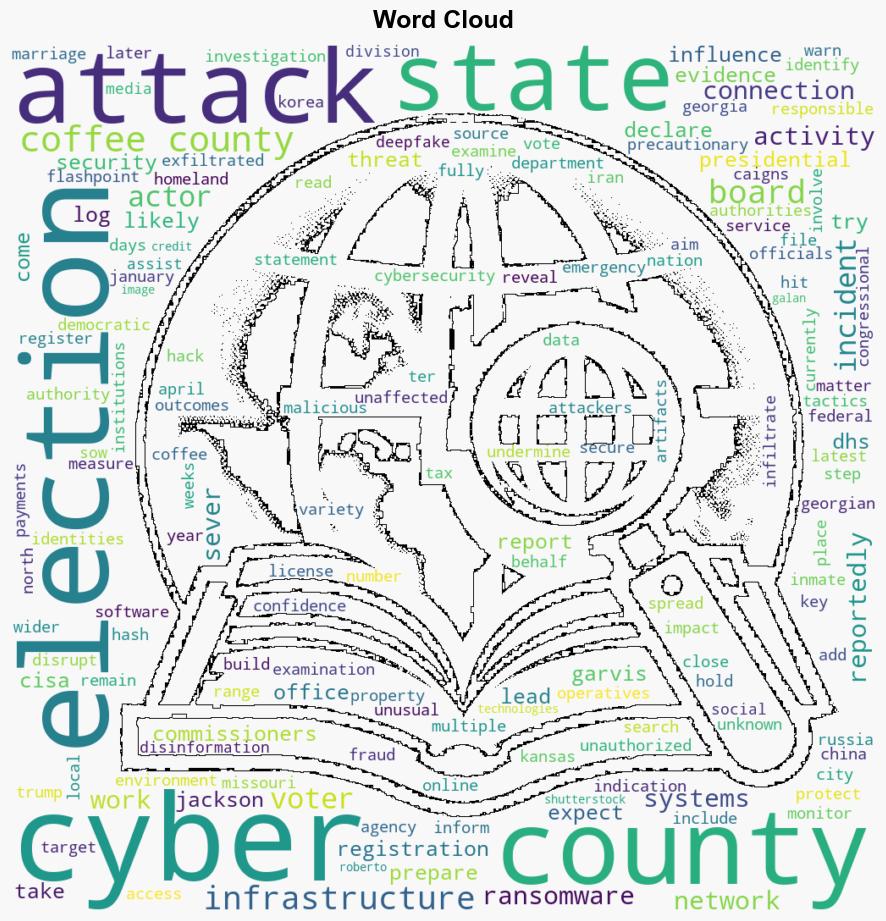 Voter Registration System Taken Offline in Coffee County CyberIncident - Infosecurity Magazine - Image 1