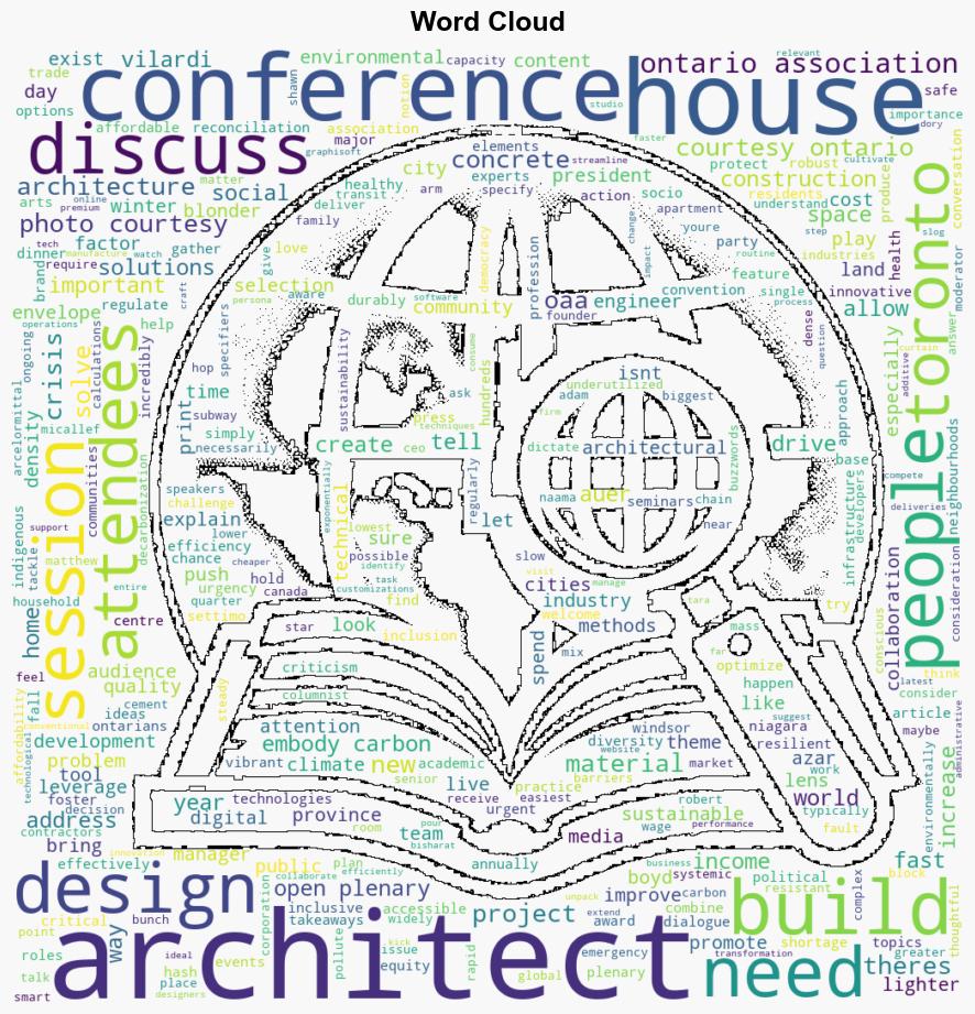 Architecture conference pushes the envelope on housing challenges - Digital Journal - Image 1