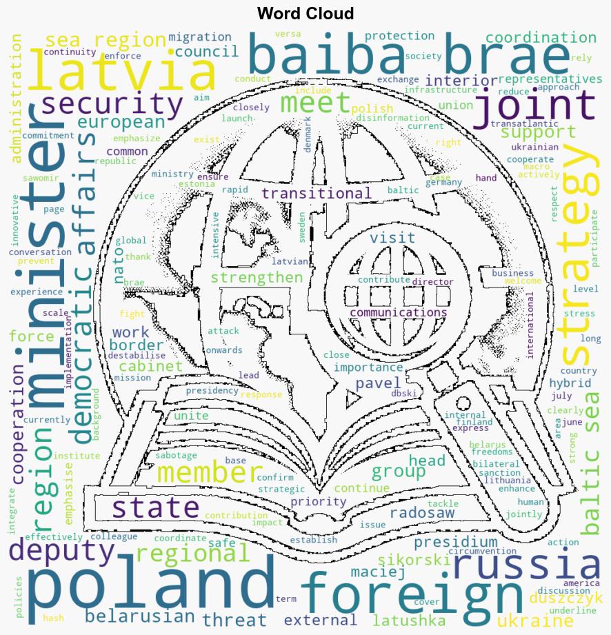 Baiba Brae and Radosaw Sikorski Joint action by Latvia and Poland to tackle Russias threat and strengthen external borders contributes to the security of the whole EU and NATO - Globalsecurity.org - Image 1