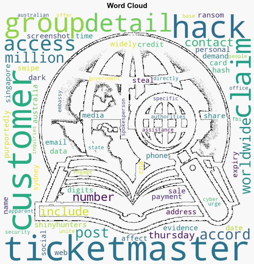 Data of 560 million Ticketmaster customers stolen say hackers - CNA - Image 1