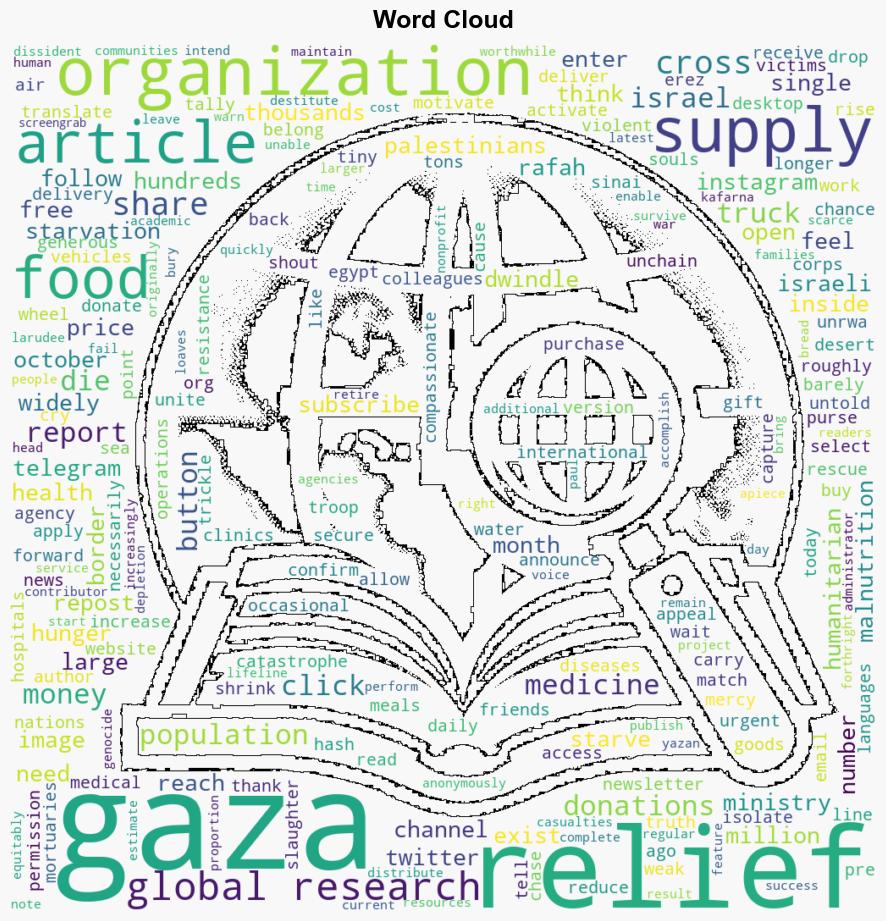 Did You Donate to Send Food to Gaza Think Again Crisis of Relief Operations Starvation - Globalresearch.ca - Image 1