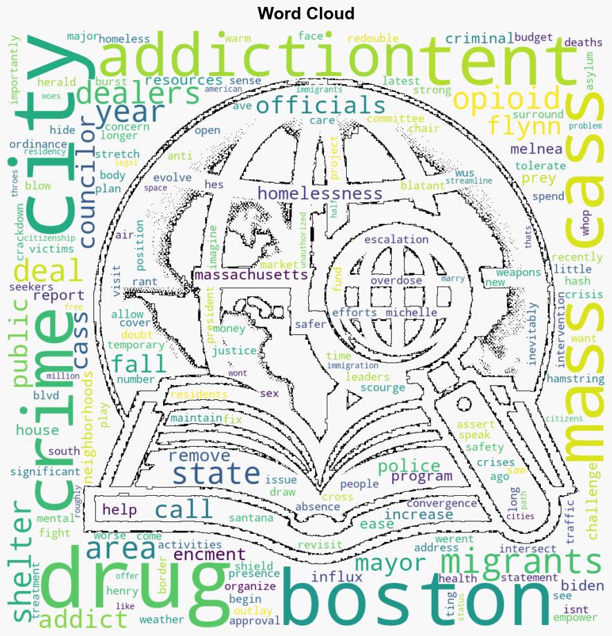 Editorial Mass Cass drug problems return as Boston strained by migrant influx - Boston Herald - Image 1