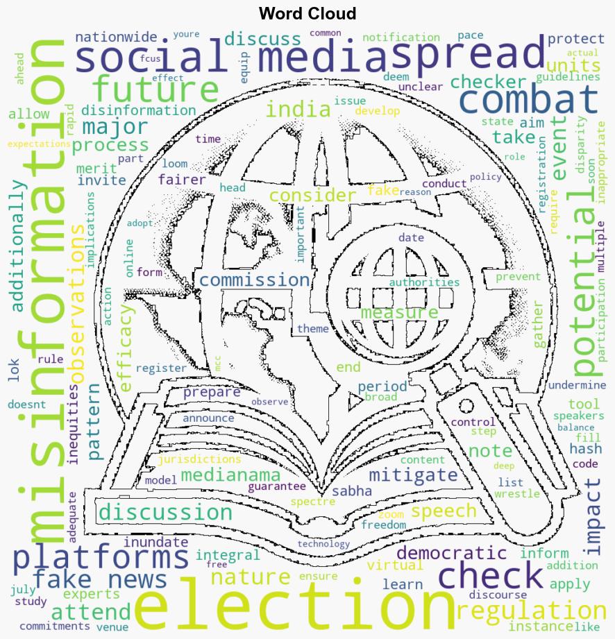 Event Announcement Factchecking and combating misinformation in Elections July 3rd Ad - MediaNama.com - Image 1