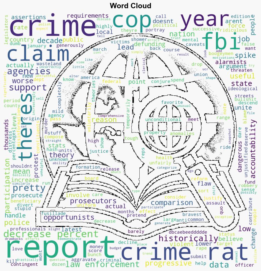 FBI Stats Show Crime Still Declining Despite The Assertions Of Alarmists And Political Opportunists - Techdirt - Image 1