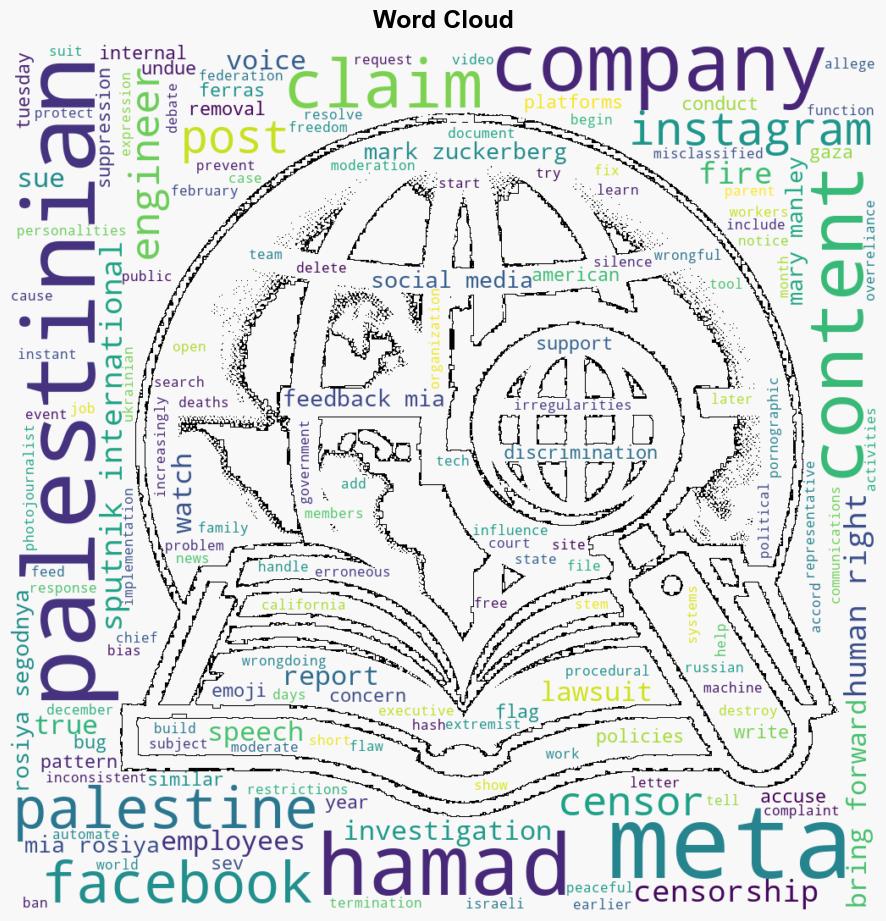 Former Meta Engineer Suing Company Claims They Censored ProPalestinian Content - Sputnikglobe.com - Image 1