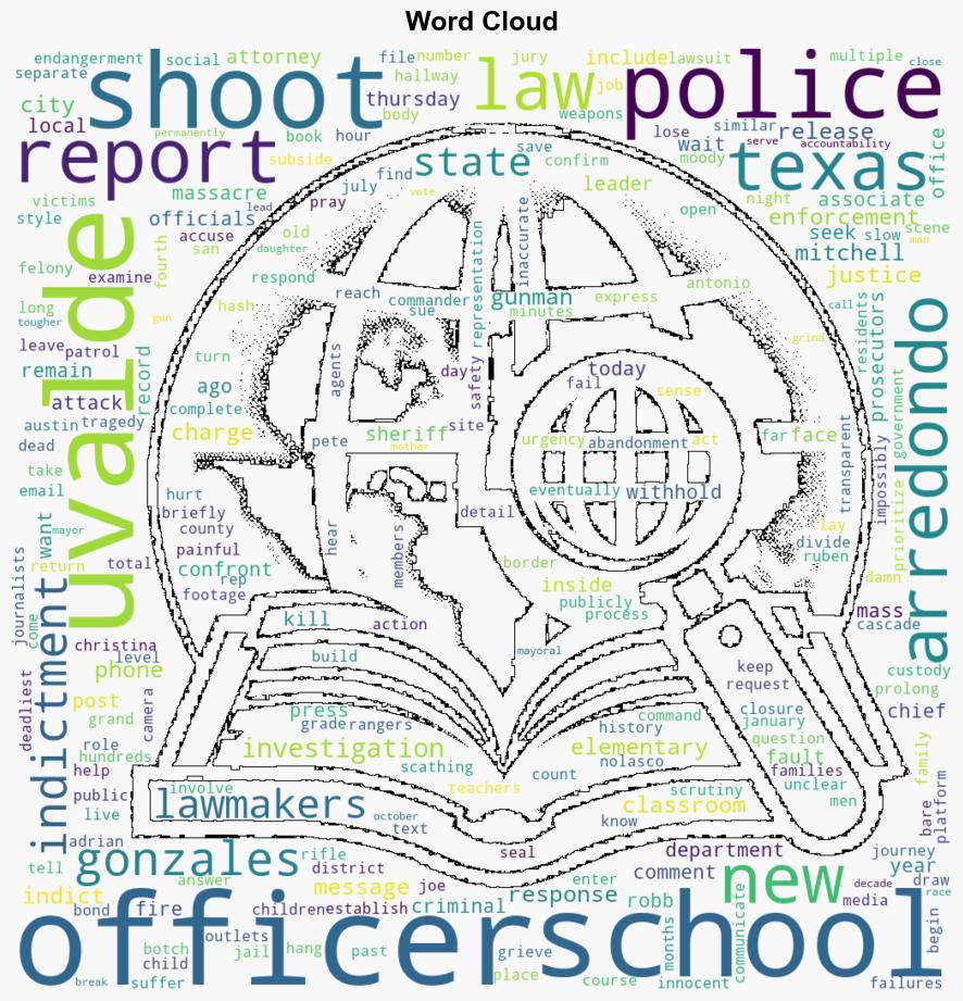 Former Uvalde Police Chief Indicted Over Response to Robb Elementary Shooting - Time - Image 1