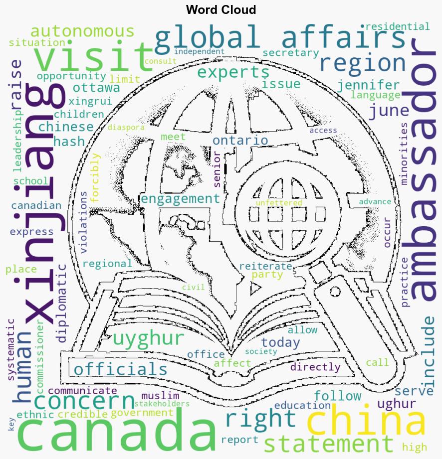 Global Affairs Canadas statement on visit to Xinjiang Autonomous Region by Canadas Ambassador to China - Globalsecurity.org - Image 1