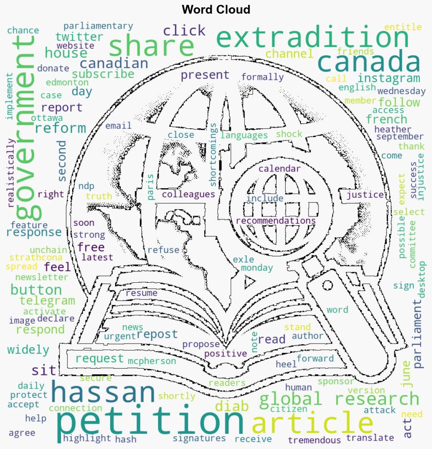 Hassan Diab Petition Presented to Parliament - Globalresearch.ca - Image 1