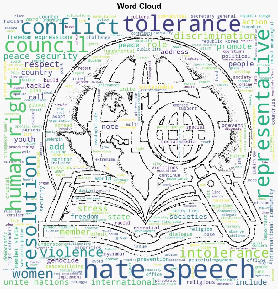 Intolerance Hate Speech Often Very Cause of Wars Conflicts Speaker Tells Security Council - Globalsecurity.org - Image 1