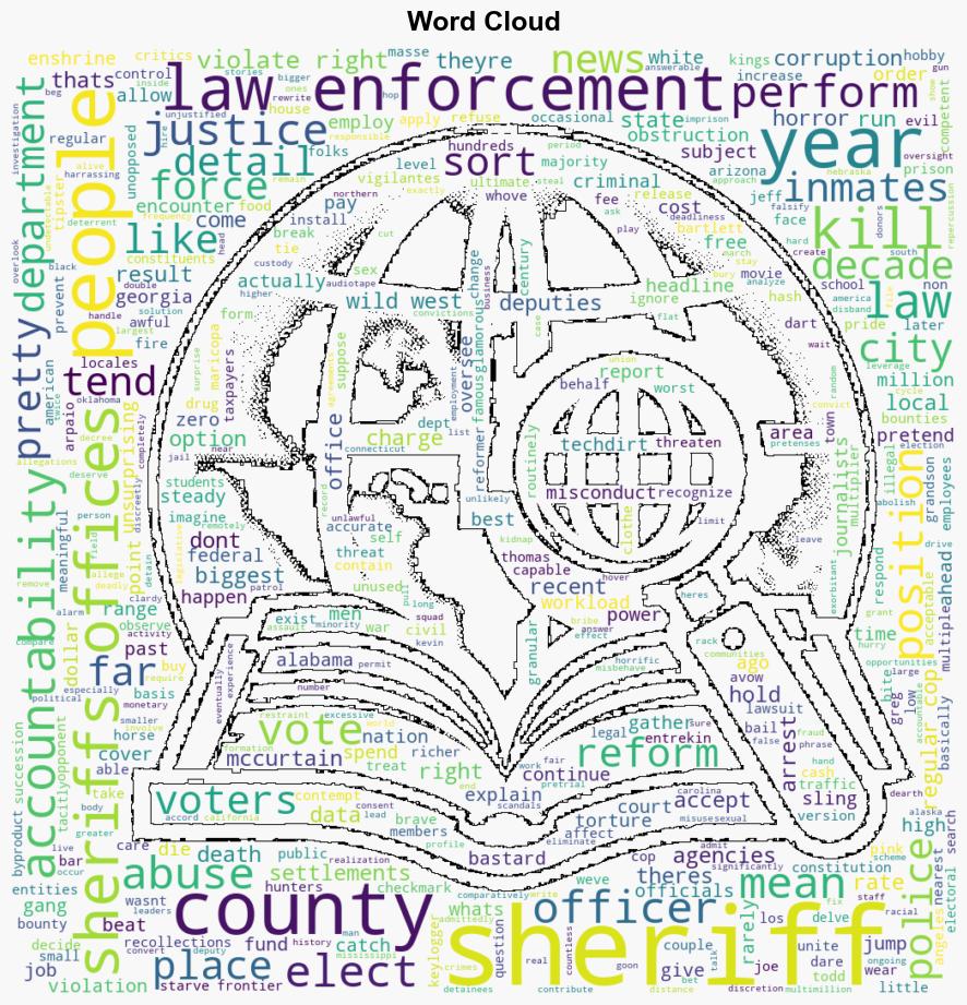 Its The 21st Century And County Sheriffs Are Still A Law Unto Themselves - Techdirt - Image 1