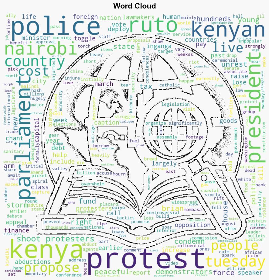 Kenyas parliament burns and police shoot at protesters against new taxes - NPR - Image 1