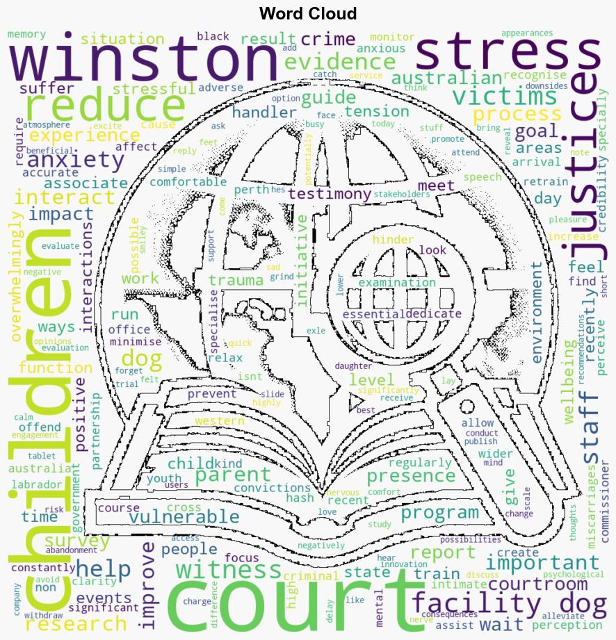 Kids courts canines can justice facility dogs like Winston help children and the broader court system - The Conversation Africa - Image 1